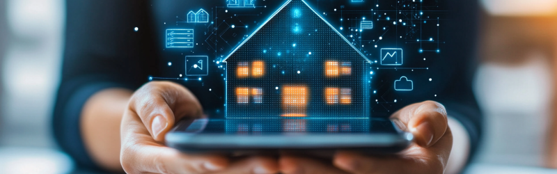 Wie arbeitet die Immobilienverwaltung von morgen? Tablet mit Digitalisierung von Immobilienprozessen