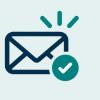 Vier Icons für Gesprächsdauer, Vorbereitung, Gesprächsinhalte und Bestätigung eines Prozess-Checks.